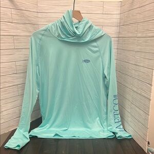 AFTCO Light Blue Performance Hoodie